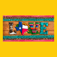 Love Texas Sunflowers Cactus Cowhide License Plate Premium Hoodie | Teevron