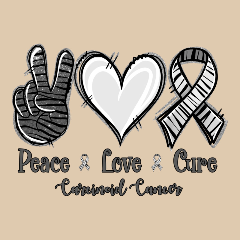 Peace Love Cure Carcinoid Cancer Heavyweight Sweatshirt by Jasminsmagicworld | Teevron