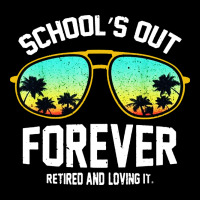 School Out Forever Retired Teacher Retro Summer Premium Tee | Teevron