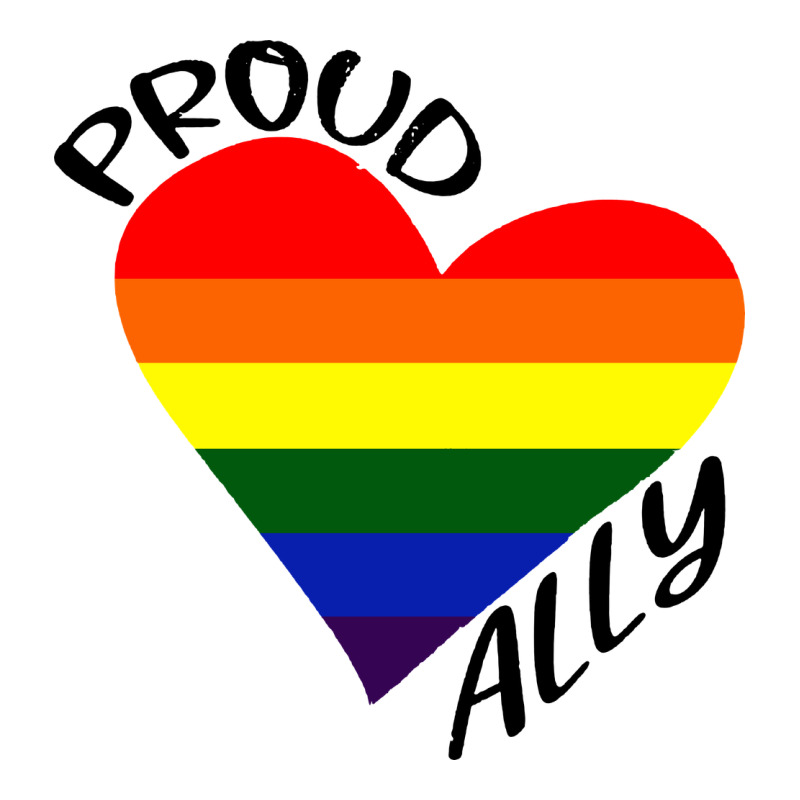 Proud Ally Lgbt Heart Gay Pride Month Premium Tee by artisFamous | Teevron