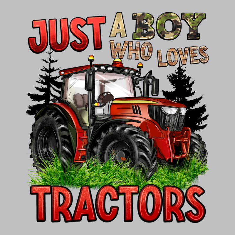 Just A Boy Who Loves Tractors Red Tractor Classic Tee by BarkalooDesign | Teevron