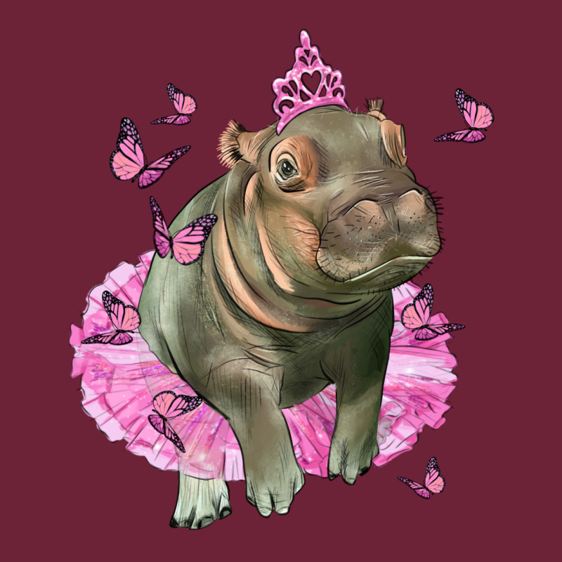 Baby Hippo With Tutu Long Sleeve Tee by LillyAllenDesigns | Teevron