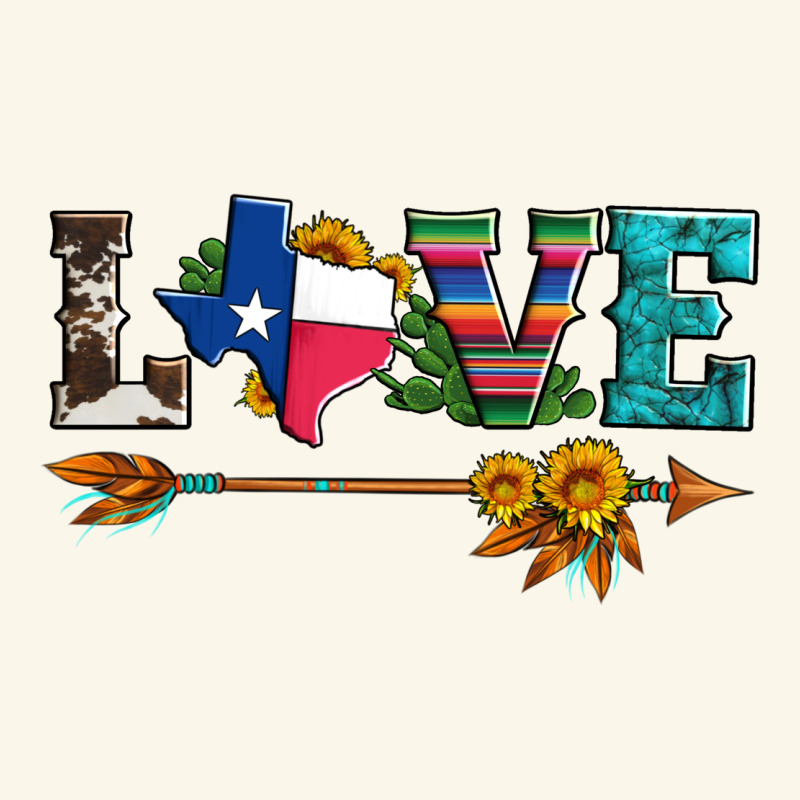 Love Texas Serape Cowhide Cactus And Sunflowers Premium Hoodie by Artiststas | Teevron