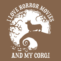 I Love Horror Movies And My Corgi Funny Corgi Premium Tee | Teevron