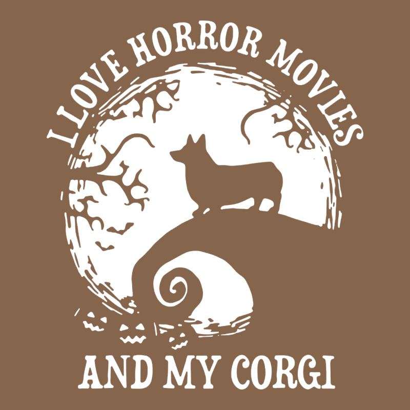 I Love Horror Movies And My Corgi Funny Corgi Premium Tee by artisFamous | Teevron