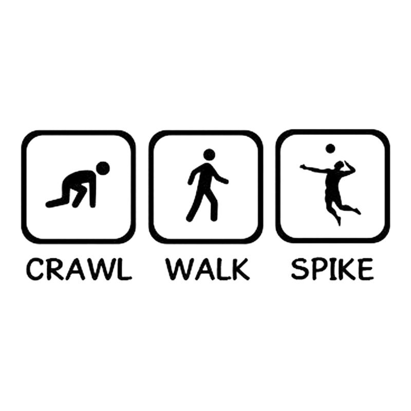 Crawl Walk Spike Volleyball Premium Tee by artisFamous | Teevron