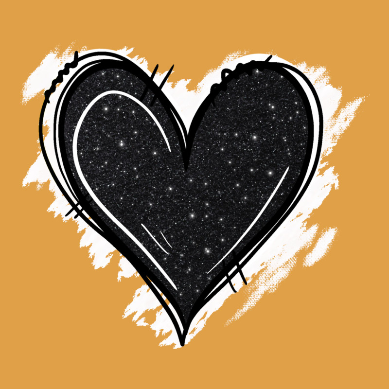Black Glitter Heart Premium Hoodie by Jasminsmagicworld | Teevron