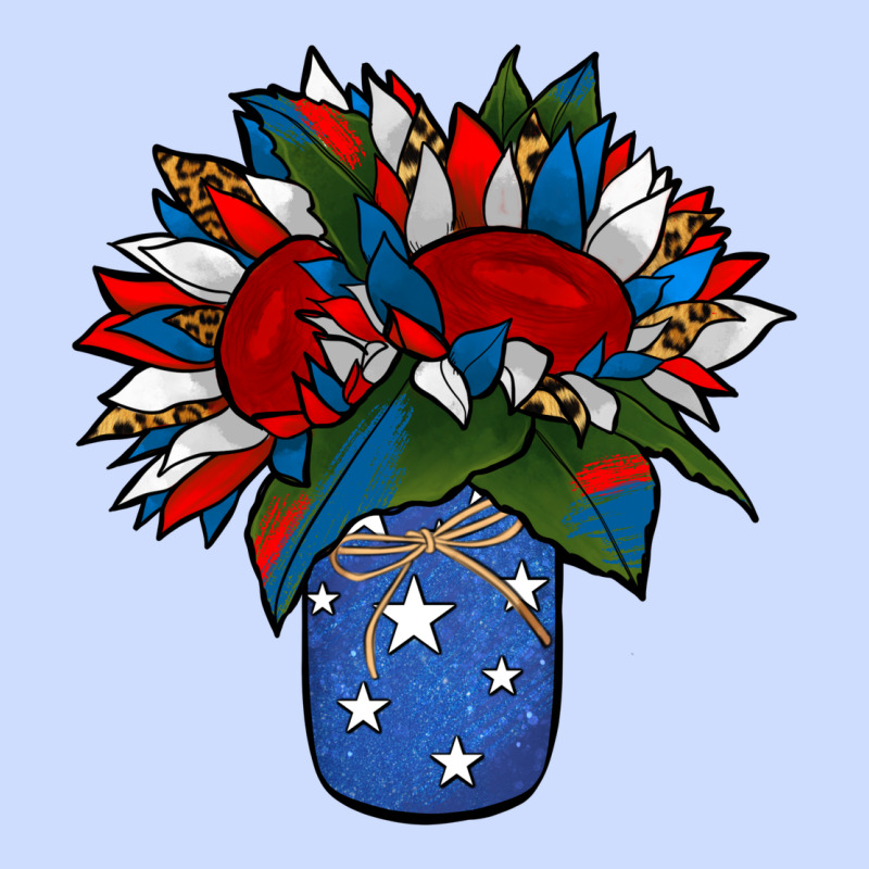 Patriotic Sunflower In A Jar Urban Heavy Tee by Jasminsmagicworld | Teevron