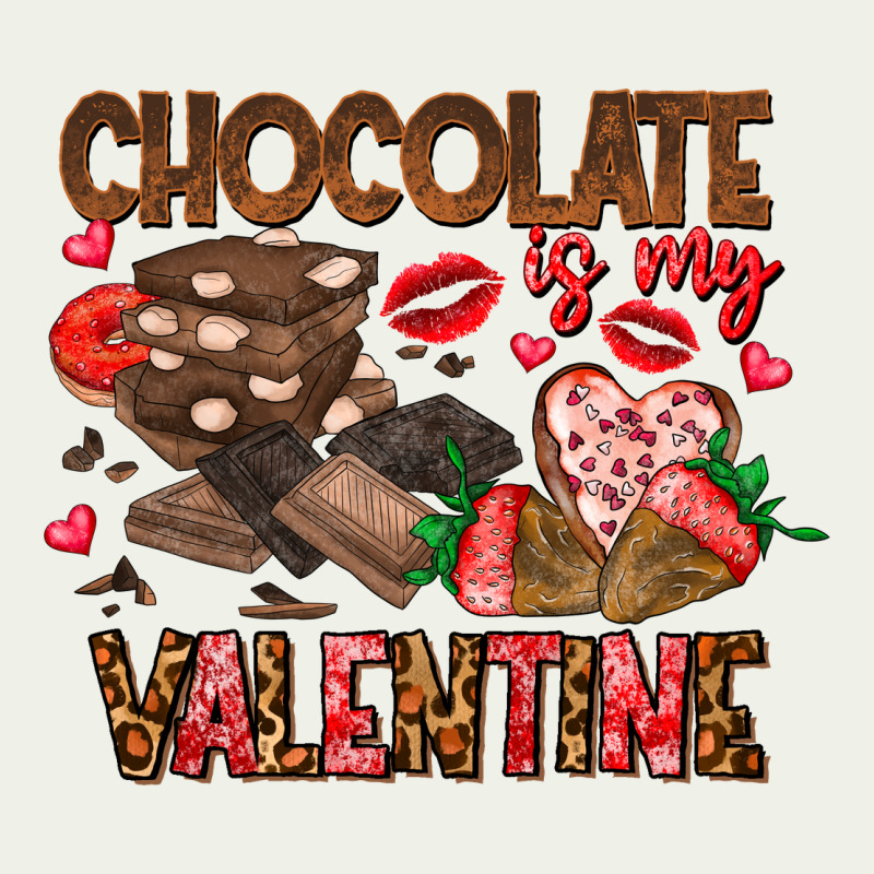 Chcolate Is My Valentine Urban Heavy Tee by CowhideDigitalArt | Teevron