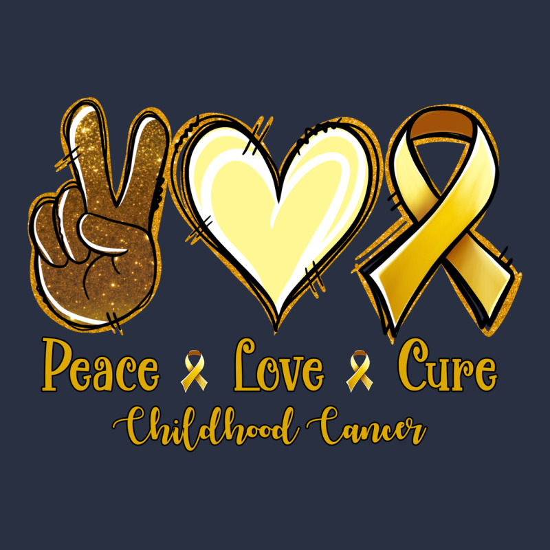 Peace Love Cure Childhood Cancer Heavyweight Sweatshirt by Jasminsmagicworld | Teevron