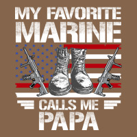 Marine Papa, Gifts My Favorite Marine Calls Me Pa Pa Military Mother Premium Tee | Teevron