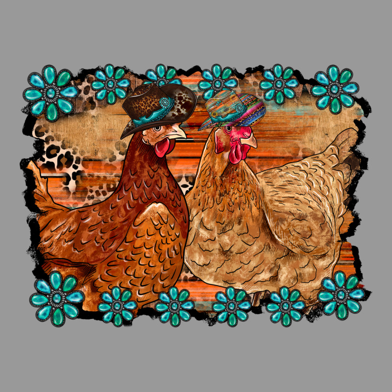 Chicken Western Vintage Hoodie by RacoonDesign | Teevron