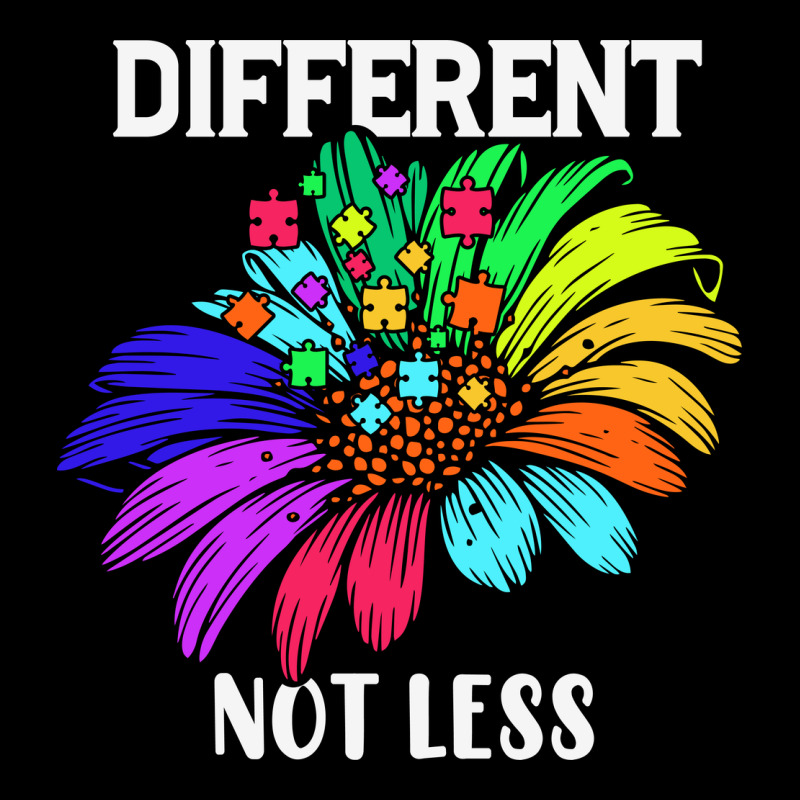 Different Not Less Daisy Autism Puzzle Ladies Tee by CowhideDigitalArt | Teevron
