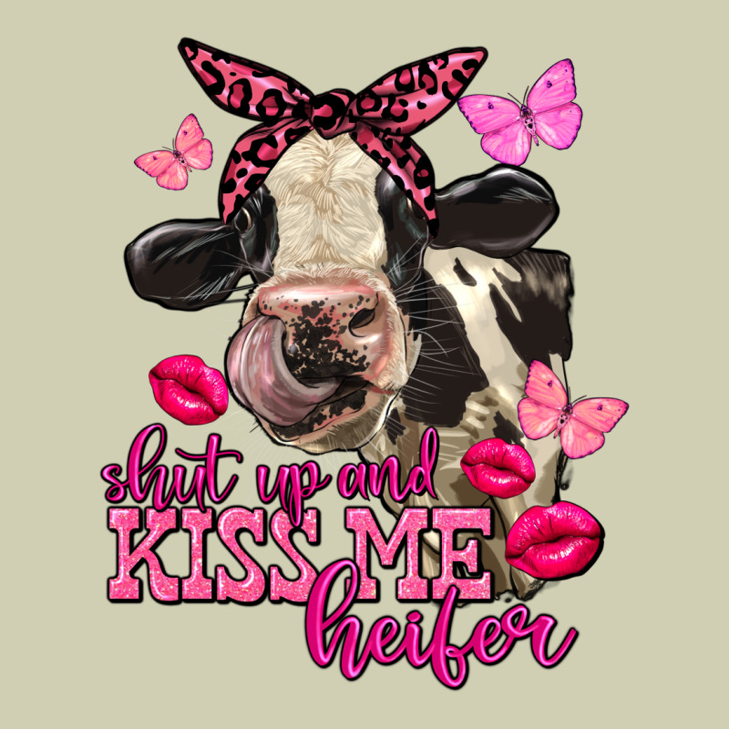Valentine's Day Shut Up And Kiss Me Holstein Cow Heavy Core Tee by FaDigitalArtStudio | Teevron
