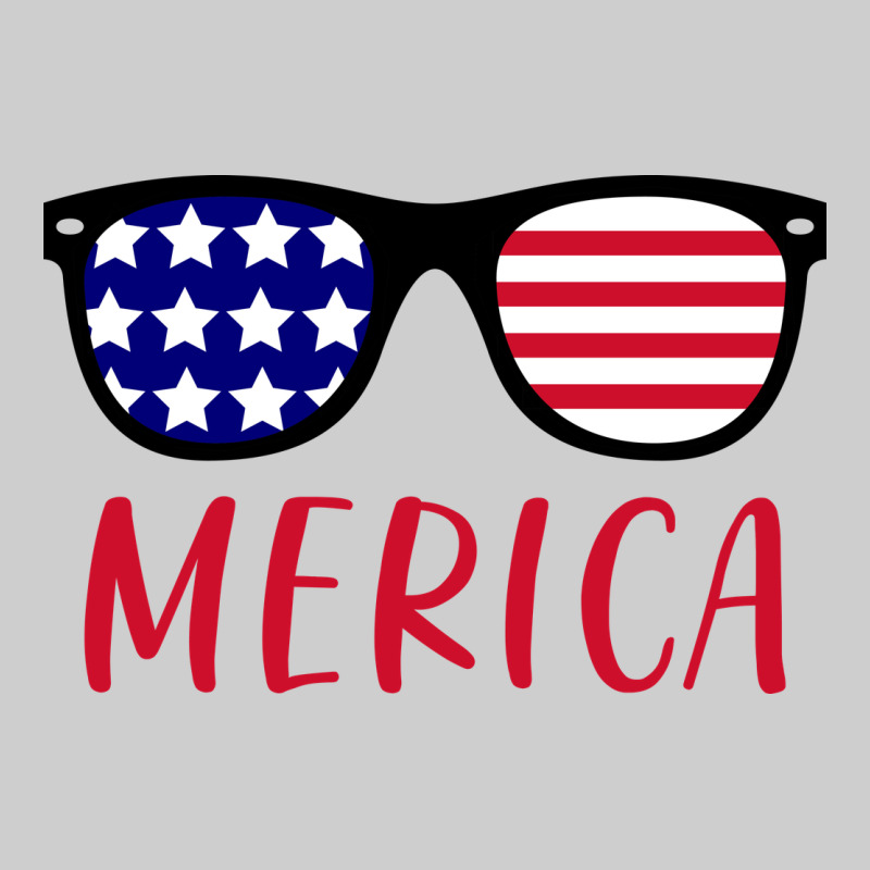 Merica Usa Flag Sunglasses 4th Of July Premium Tee by artisFamous | Teevron