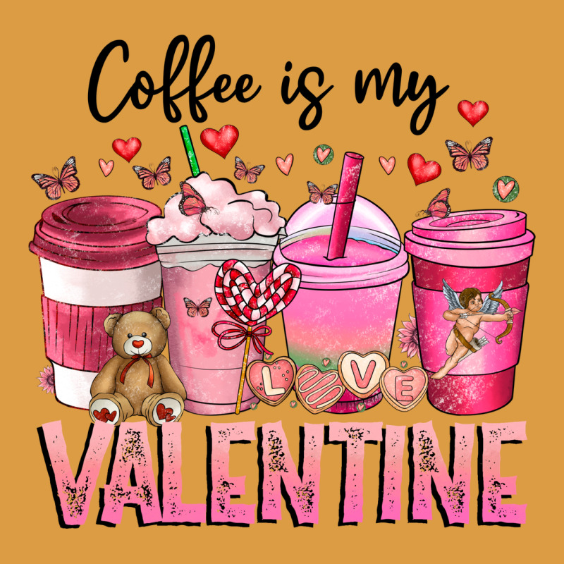 Coffee Is My Valentine Urban Heavy Tee by CowhideDigitalArt | Teevron