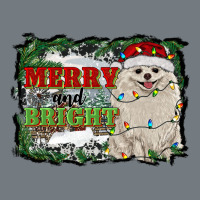 Merry And Bright Pomeranian Heavyweight Sweatshirt | Teevron