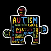 Autism Puzzle Piece Words Autistic Ladies Tee | Teevron