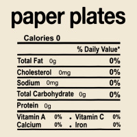 Paper Plates Nutrition Facts Funny Thanksgiving Christmas Premium Tee | Teevron