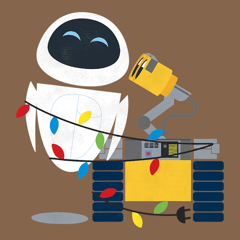 Wall E Eve Christmas Light Wrap Graphic T Shirt Premium Tee by artisFamous | Teevron