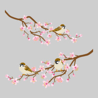 Cherry Blossom Sakura With Bird Premium Tee | Teevron