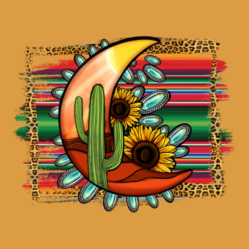 Desert Moon With Serape Background Urban Heavy Tee by Jasminsmagicworld | Teevron