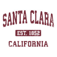 santa clara cali ca vintage athletic sports design | Teevron