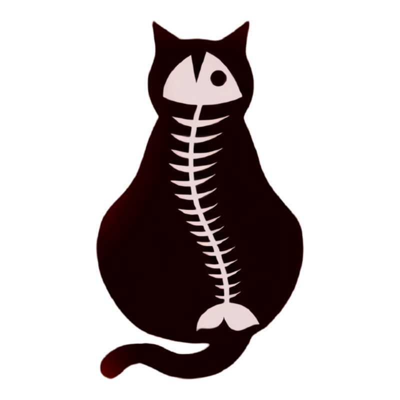Cat With Fish Bone Premium Tee by artisFamous | Teevron