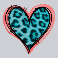 Blue Leopard Heart Heavyweight Sweatshirt | Teevron