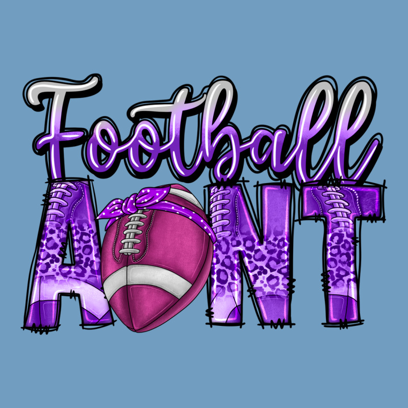 Football Aunt Urban Heavy Tee by CowhideDigitalArt | Teevron