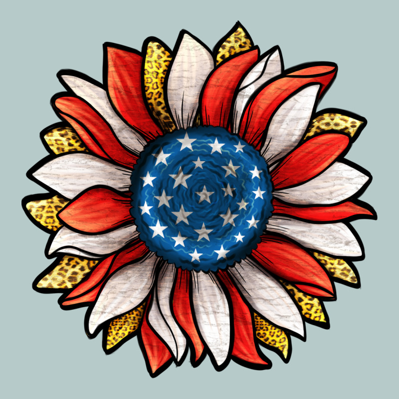 Patriotic Sunflower Heavy Core Tee by Jasminsmagicworld | Teevron