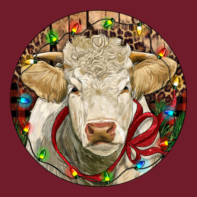 Charolais Heifer Christmas Zipper Hoodie by RanaPortraitStore | Teevron