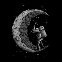 Digging The Moon Premium Tee | Teevron