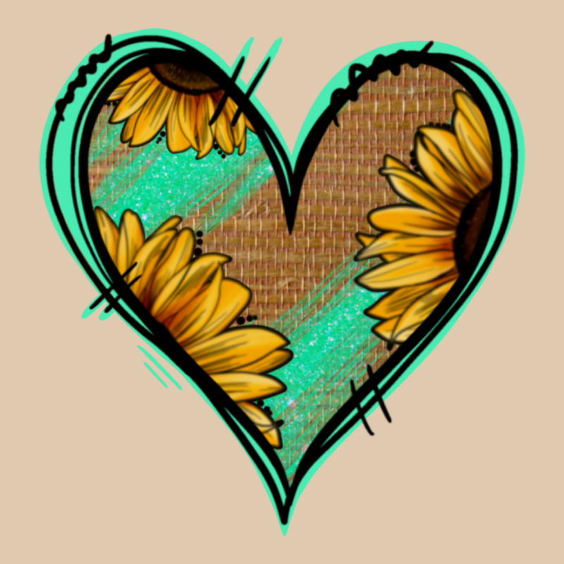 Sunflower Heart Heavyweight Sweatshirt by Jasminsmagicworld | Teevron