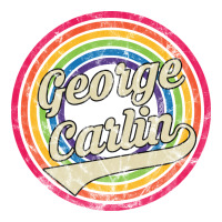 george carlin   retro rainbow faded style | Teevron