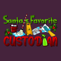 Santa's Favorite Custodian Long Sleeve Tee | Teevron