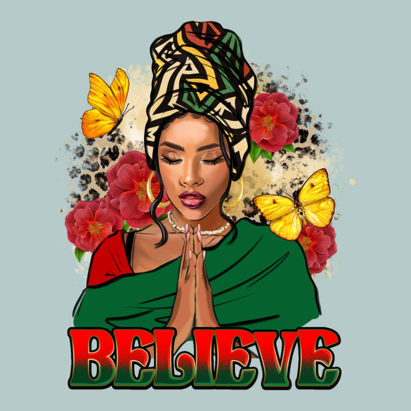 Believe Black Woman Heavy Core Tee by FaDigitalArtStudio | Teevron