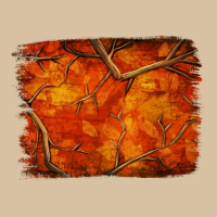 Orange Hunter Camouflage Pattern Brushstroke Heavyweight Hoodie | Teevron