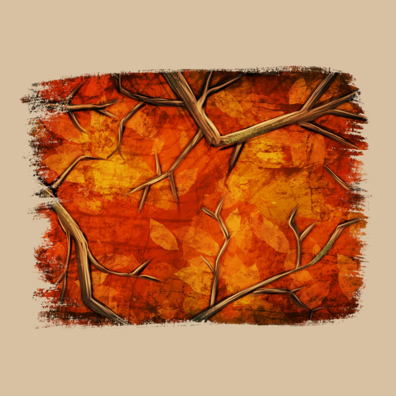 Orange Hunter Camouflage Pattern Brushstroke Heavyweight Hoodie by Jasminsmagicworld | Teevron