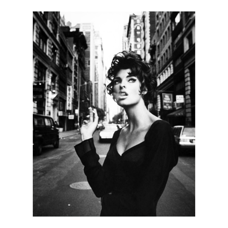 Linda Evangelista Fashion Model Premium Tee by artisFamous | Teevron
