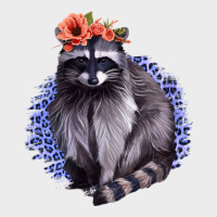 Classy But A Little Thrashy Racoon With Flowers Urban Hoodie | Teevron