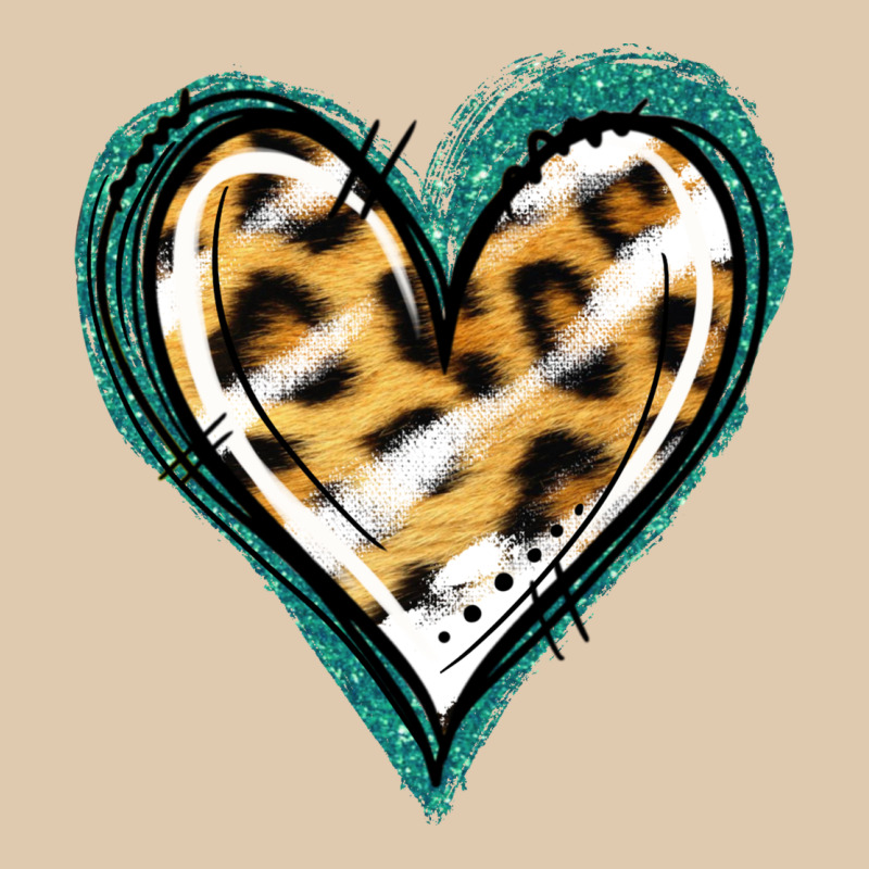 Glitter Leopard Heart Heavyweight Sweatshirt by Jasminsmagicworld | Teevron