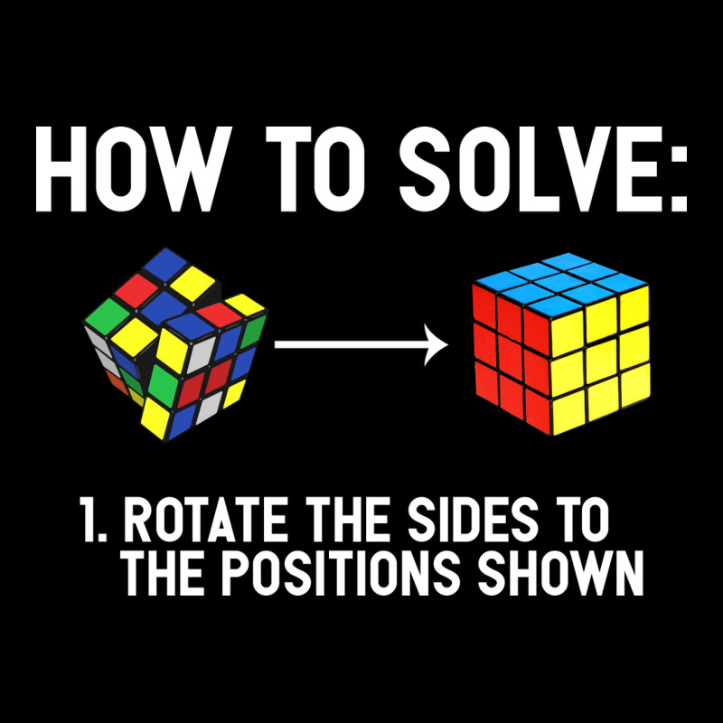 Youth Rubiks Cube Rotate The Sides To The Position Shown Cube Premium Tee by DesigneFamous | Teevron