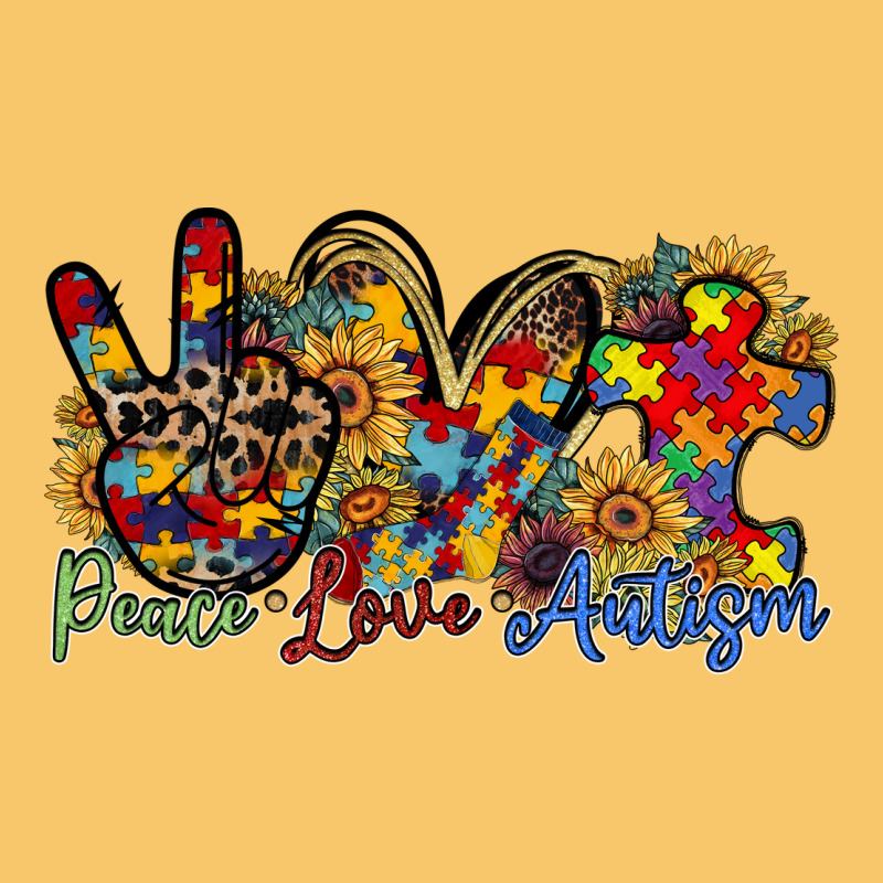 Peace Love Autism Vintage Hoodie by RacoonDesign | Teevron