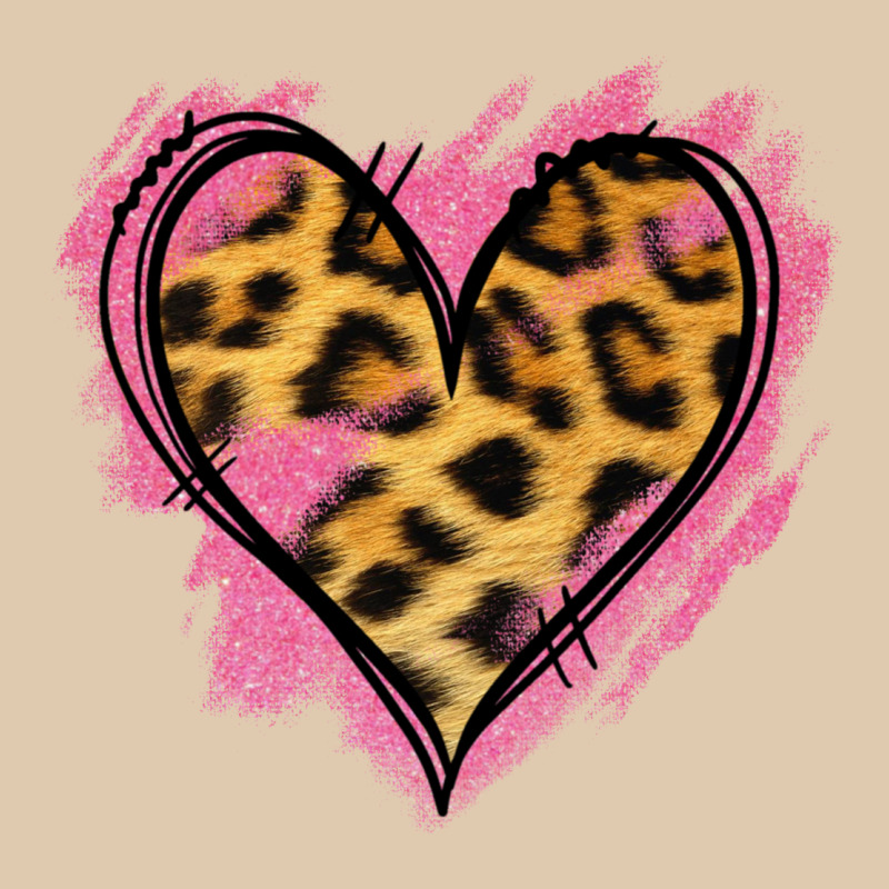 Leopard Pink Glitter Heart Heavyweight Sweatshirt by Jasminsmagicworld | Teevron