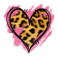 Leopard Pink Glitter Heart | Teevron