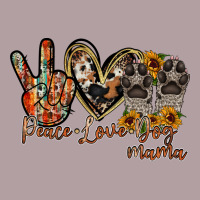 Peace Love Dog Mama Vintage Hoodie | Teevron