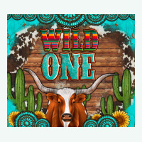 Wild One Longhorn Gemstones Cactus And Sunflowers Premium Hoodie | Teevron