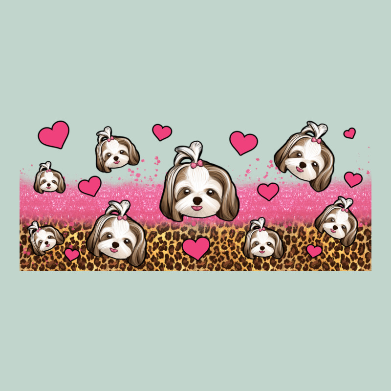 Shih Tzu Dogs Libbey Glass Zipper Hoodie by Jasminsmagicworld | Teevron