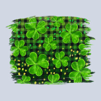 St Patrick's Day Shamrock And Plaid Distressed Background Premium Sweatshirt | Teevron